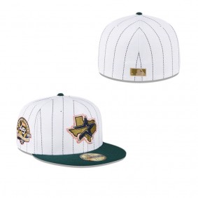 Houston Astros Just Caps White Pinstripe 59FIFTY Fitted Hat