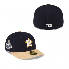 Houston Astros Navy 2023 Gold Collection Low Profile 59FIFTY Fitted Hat