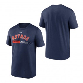 Men's Houston Astros Nike Navy 2023 Postseason Authentic Collection Dugout T-Shirt