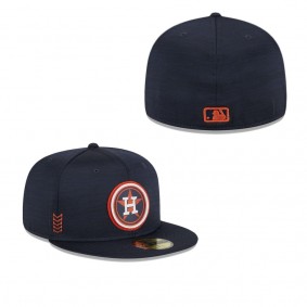 Men's Houston Astros Navy 2024 Clubhouse 59FIFTY Fitted Hat