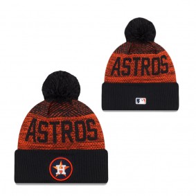 Men's Houston Astros Navy Authentic Collection Sport Cuffed Knit Hat with Pom
