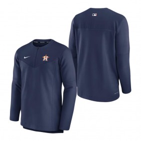 Men's Houston Astros Nike Navy Authentic Collection Game Time Performance Half-Zip Top