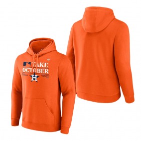 Men's Houston Astros Fanatics Branded Orange 2023 Postseason Locker Room Pullover Hoodie
