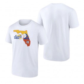 Men's Houston Astros Fanatics Branded White 2022 MLB Spring Training Grapefruit League State Fill T-Shirt