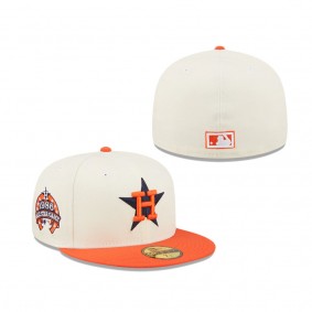 Men's Houston Astros White Orange Cooperstown Collection 1986 MLB All-Star Game Chrome 59FIFTY Fitted Hat