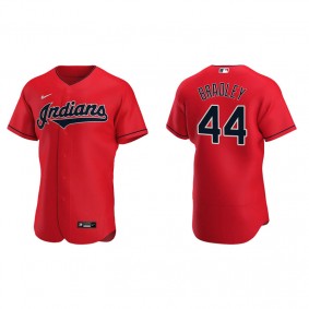 Men's Cleveland Indians Bobby Bradley Red Authentic Alternate Jersey