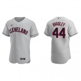 Men's Cleveland Indians Bobby Bradley Gray Authentic Road Jersey