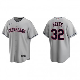 Men's Cleveland Indians Franmil Reyes Gray Replica Road Jersey