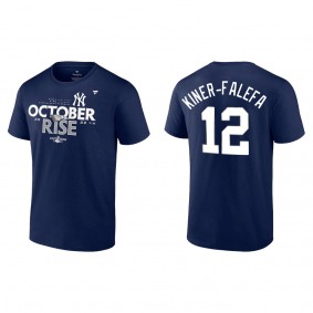 Isiah Kiner-Falefa New York Yankees Navy 2022 Postseason Locker Room T-Shirt
