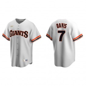 Giants J.D. Davis White Cooperstown Collection Home Jersey