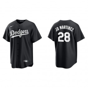 J.D. Martinez Los Angeles Dodgers Nike Black White Replica Jersey