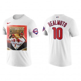 J.T. Realmuto Philadelphia Phillies 2022 National League Champions White T-Shirt
