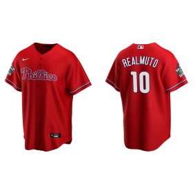 J.T. Realmuto Philadelphia Phillies Red 2022 World Series Alternate Replica Jersey