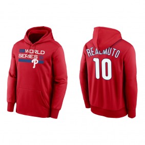 J.T. Realmuto Philadelphia Phillies Red 2022 World Series Authentic Collection Dugout Pullover Hoodie
