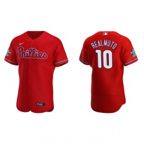J.T. Realmuto Philadelphia Phillies Red 2022 World Series Authentic Jersey