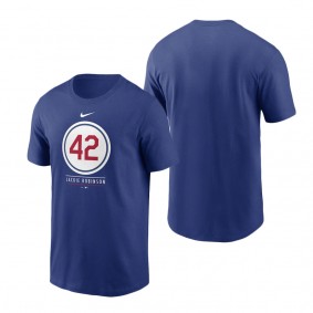Men's Jackie Robinson Nike Royal Player Plaque T-Shirt