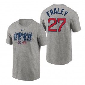Reds Jake Fraley Gray 2022 Field of Dreams Cornfield Matchup T-Shirt