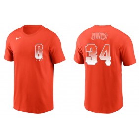 Men's San Francisco Giants Jake Junis Orange City Connect T-Shirt