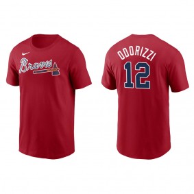 Braves Jake Odorizzi Red Name & Number T-Shirt