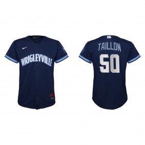 Jameson Taillon Youth Chicago Cubs Nike Navy City Connect Replica Jersey