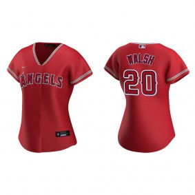 Jared Walsh Women's Los Angeles Angels Red Replica Jersey