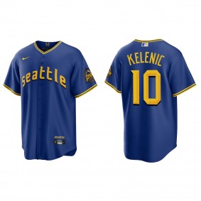 Jarred Kelenic Seattle Mariners Royal 2023 City Connect Replica Jersey