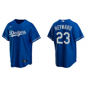 Jason Heyward Men's Los Angeles Dodgers Nike Royal Alternate Replica Jersey