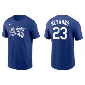 Jason Heyward Men's Los Angeles Dodgers Nike Royal City Connect Graphic T-Shirt