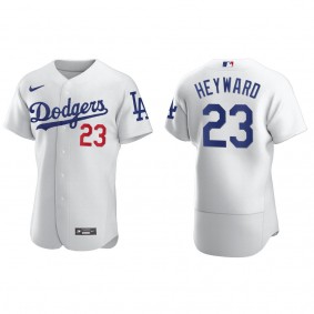 Jason Heyward Men's Los Angeles Dodgers Nike White Home Authentic Jersey