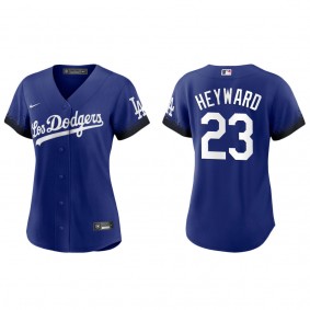 Jason Heyward Women's Los Angeles Dodgers Nike Royal City Connect Replica Jersey
