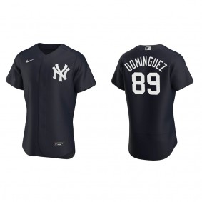 Men's Jasson Dominguez New York Yankees Navy Authentic Alternate Jersey