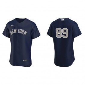 Men's Jasson Dominguez New York Yankees Navy Authentic Jersey