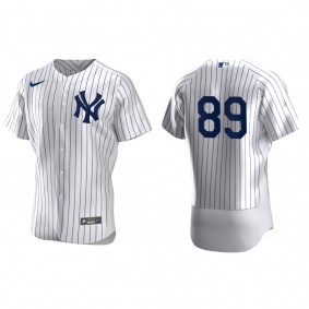Men's Jasson Dominguez New York Yankees White Authentic Home Jersey
