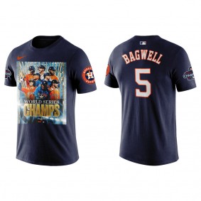 Jeff Bagwell Houston Astros Navy 2022 World Series Champions Graphic T-Shirt