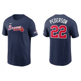 Joc Pederson Atlanta Braves Navy 2021 World Series Champions T-Shirt