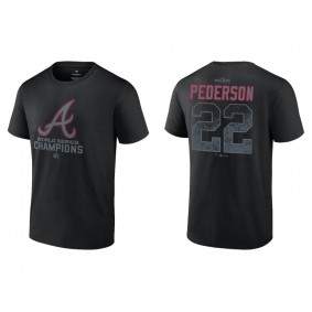Joc Pederson Men's Atlanta Braves Black 2021 World Series Champions T-Shirt