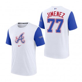 Joe Jimenez Atlanta Braves White Royal 2023 City Connect Authentic Collection Legend T-Shirt