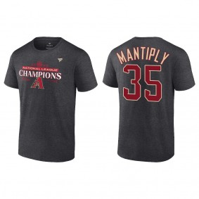 Men's Joe Mantiply Arizona Diamondbacks Charcoal 2023 National League Champions T-Shirt