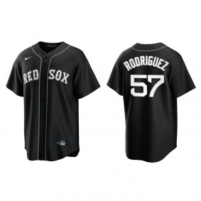 Joely Rodriguez Boston Red Sox Nike Black White Replica Jersey