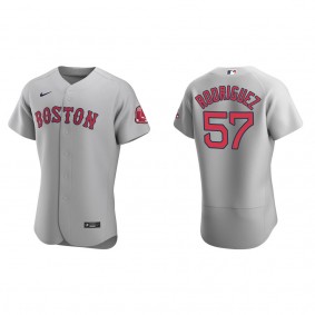 Joely Rodriguez Men's Boston Red Sox Nike Gray Road Authentic Jersey