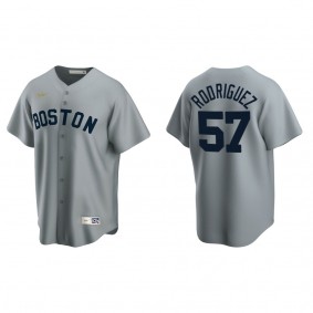 Joely Rodriguez Men's Boston Red Sox Nike Gray Road Cooperstown Collection Jersey