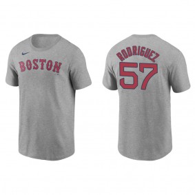 Joely Rodriguez Men's Boston Red Sox Mookie Betts Nike Gray Name & Number T-Shirt