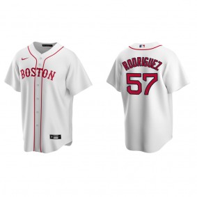 Joely Rodriguez Men's Boston Red Sox Nike White Alternate Replica Jersey