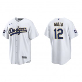 Dodgers Joey Gallo White Gold Gold Program Replica Jersey
