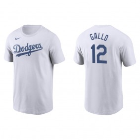 Dodgers Joey Gallo White Name & Number T-Shirt