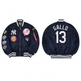 Men's New York Yankees Joey Gallo Navy Alpha Industries Jacket