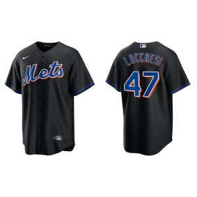 Joey Lucchesi Men's New York Mets Nike Black Alternate Replica Jersey