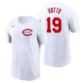 Reds Joey Votto White 2022 Field of Dreams T-Shirt