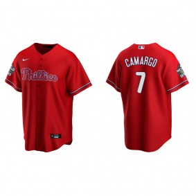 Johan Camargo Philadelphia Phillies Red 2022 World Series Alternate Replica Jersey