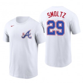 John Smoltz Atlanta Braves White 2023 City Connect Name & Number T-Shirt